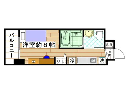 ティーズカレッジ近畿大学前(ワンルーム/5階)の間取り写真