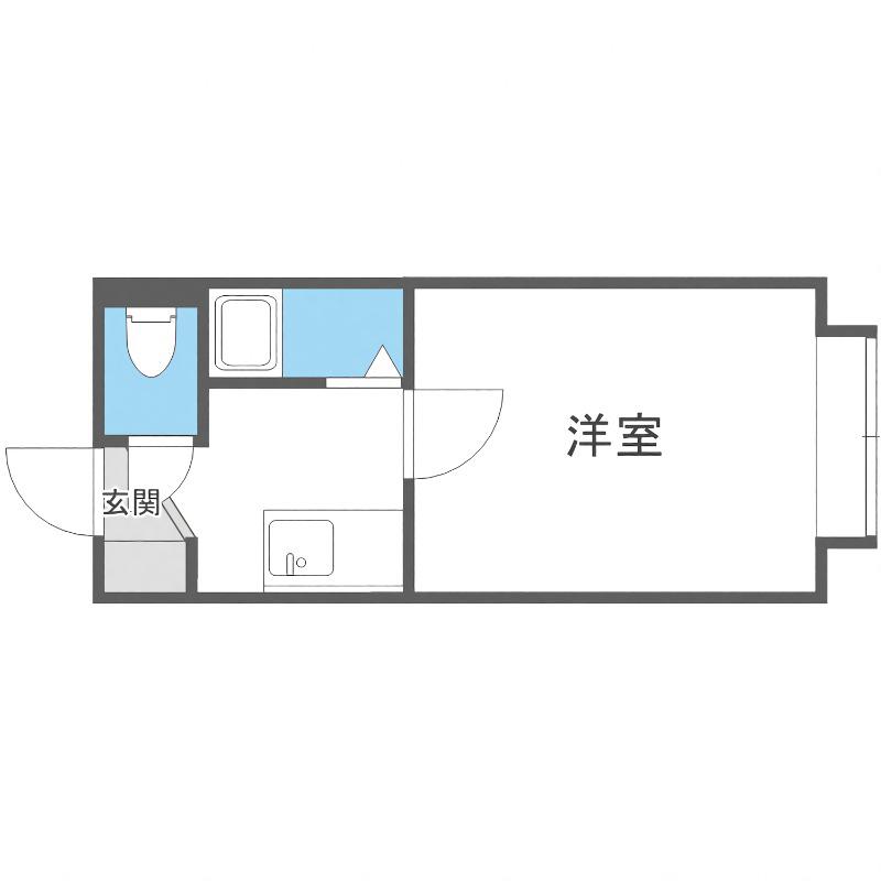 ロフトマンション本郷(ワンルーム/2階)の間取り写真