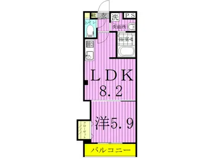 WILLIAMIIウイリアムII(1LDK/4階)の間取り写真