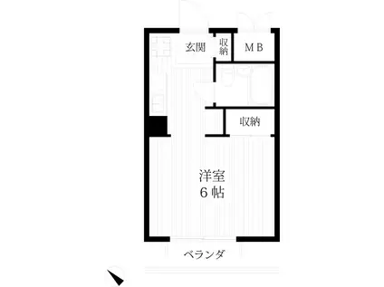 グレイス千石(1K/1階)の間取り写真