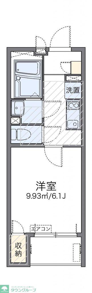 レオネクストサンモールIII(1K/1階)の間取り写真