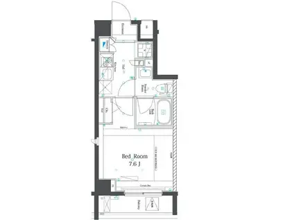 AZEST赤塚新町(1K/2階)の間取り写真