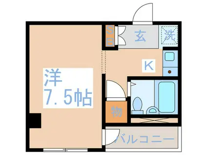 メゾンアオイ(1K/4階)の間取り写真