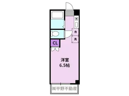 ルシェル壱番館(1K/2階)の間取り写真