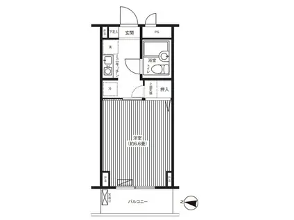 サンハイム南馬込(ワンルーム/2階)の間取り写真