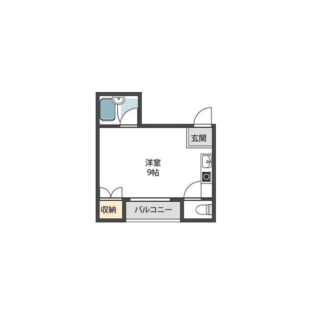 シャルマン大宮(ワンルーム/4階)の間取り写真