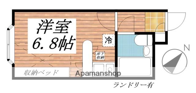 メゾンド萩(ワンルーム/1階)の間取り写真