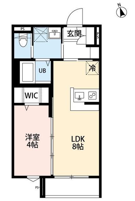 ROBOT HOME 蕨III(1LDK/2階)の間取り写真
