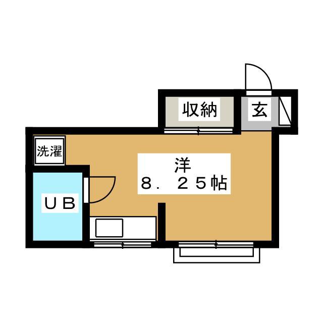 エスぺランカ(ワンルーム/2階)の間取り写真