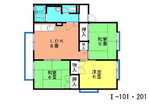 サンパーク谷田Ⅰ(3LDK/1階)の間取り写真