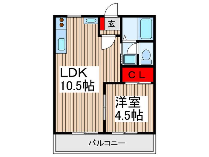 プレミール(1LDK/3階)の間取り写真