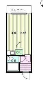 サンロード白鷺(1K/2階)の間取り写真