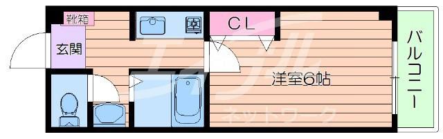 アーサー永井(1K/3階)の間取り写真