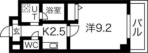 ノーブル コート(1K/7階)の間取り写真