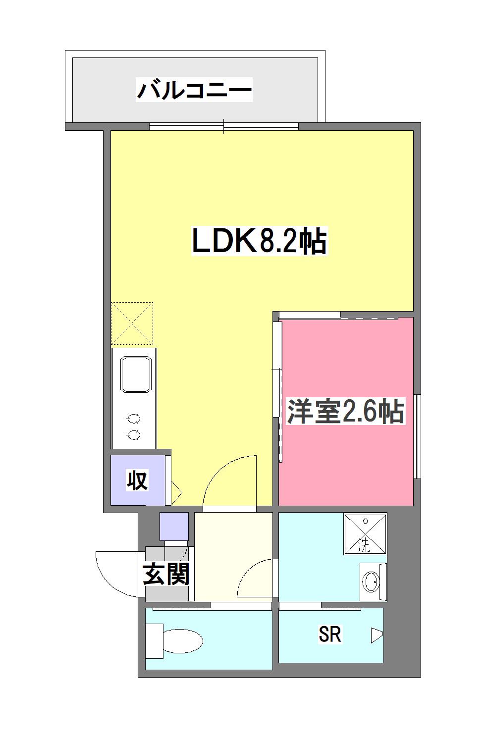 KEIAI RESIDENCE 清瀬V(1LDK/1階)の間取り写真