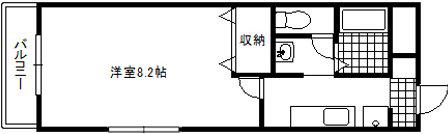 ARIETTA国立(1K/2階)の間取り写真