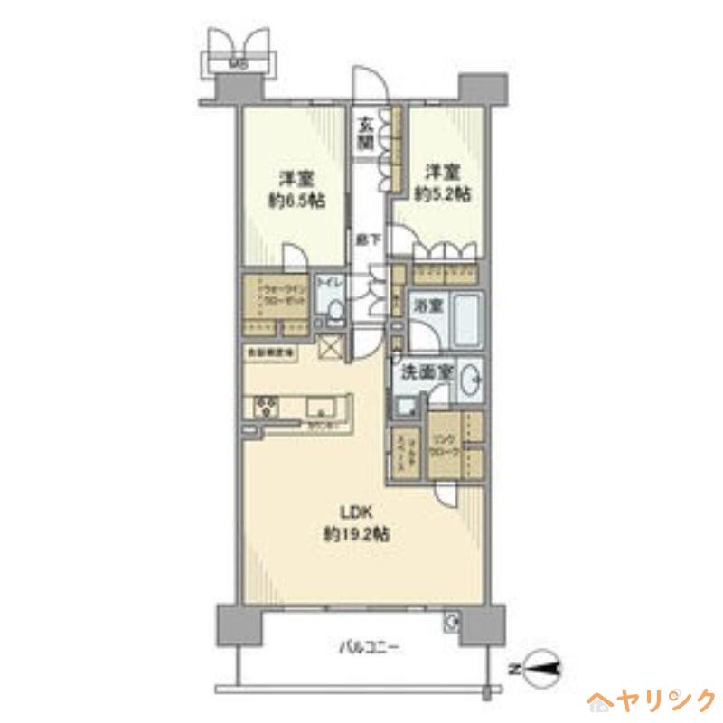 プレミスト藤が丘シーズンフェイス(2LDK/3階)の間取り写真