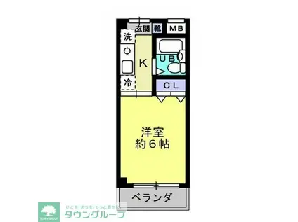 スプリングス日吉(ワンルーム/2階)の間取り写真