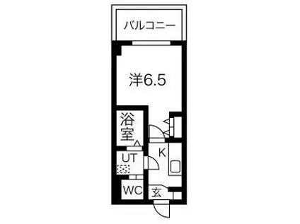 DOLCE VITA 難波南(1K/7階)の間取り写真