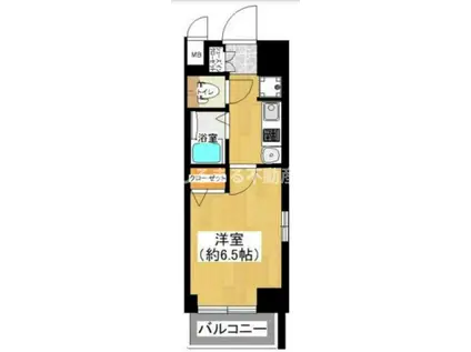 エステムコート大阪ベイエリア(1K/6階)の間取り写真