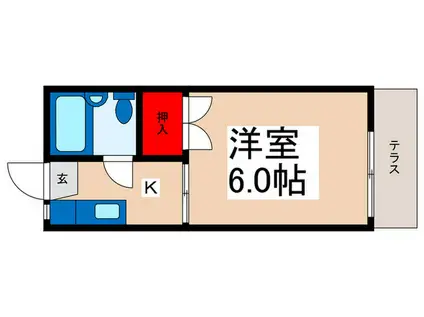 メゾンイナヨシ(1K/1階)の間取り写真
