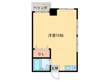 サンパレス21新居浜(ワンルーム/3階)の間取り写真