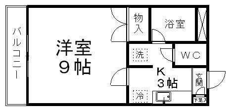 アトレー成田町(1K/2階)の間取り写真