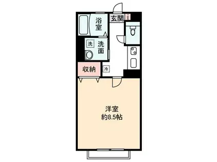 さくら館(1K/2階)の間取り写真