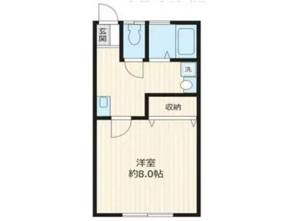 ゆいまーる目白台(1K/2階)の間取り写真