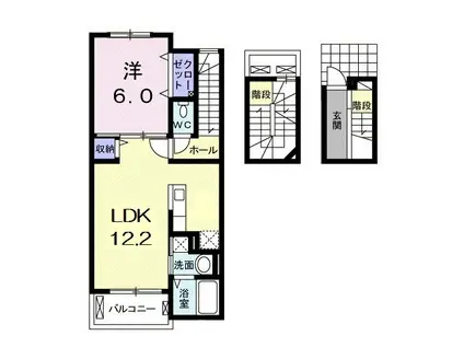 ベル ジュネス(1LDK/3階)の間取り写真
