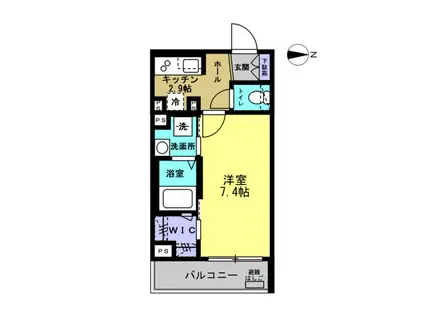 TEA TREE(1K/3階)の間取り写真