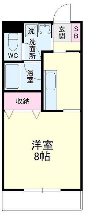 オリオンアパートメント(1K/4階)の間取り写真