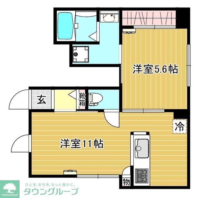 ラディーチェ目黒緑が丘(1LDK/1階)の間取り写真