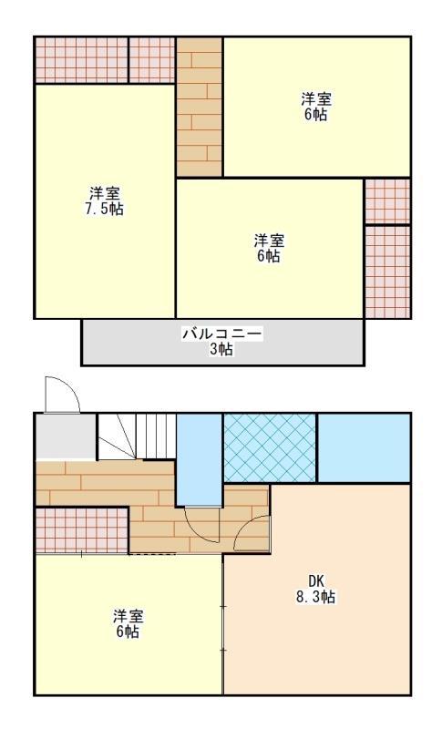 メゾンプラン(4DK/1階)の間取り写真