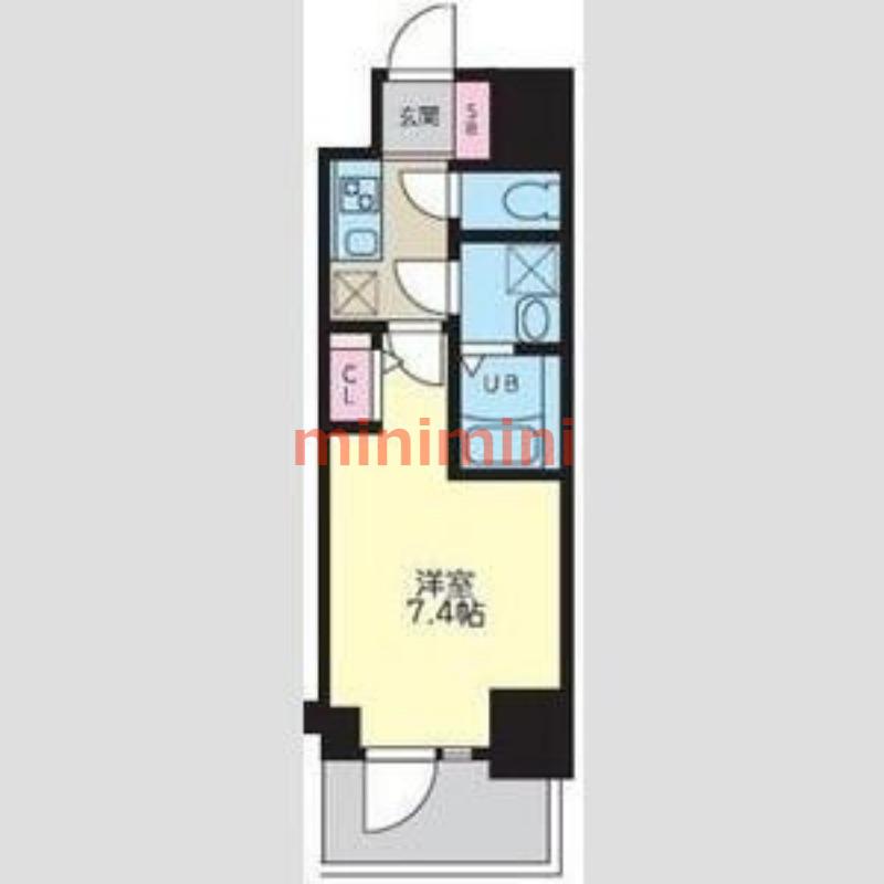 S-RESIDENCE千里丘(1K/5階)の間取り写真