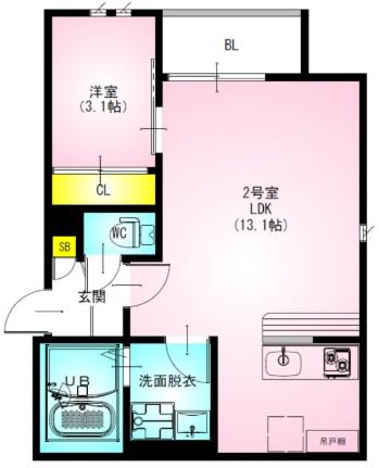 REGALEST豊四季駅前(1LDK/3階)の間取り写真