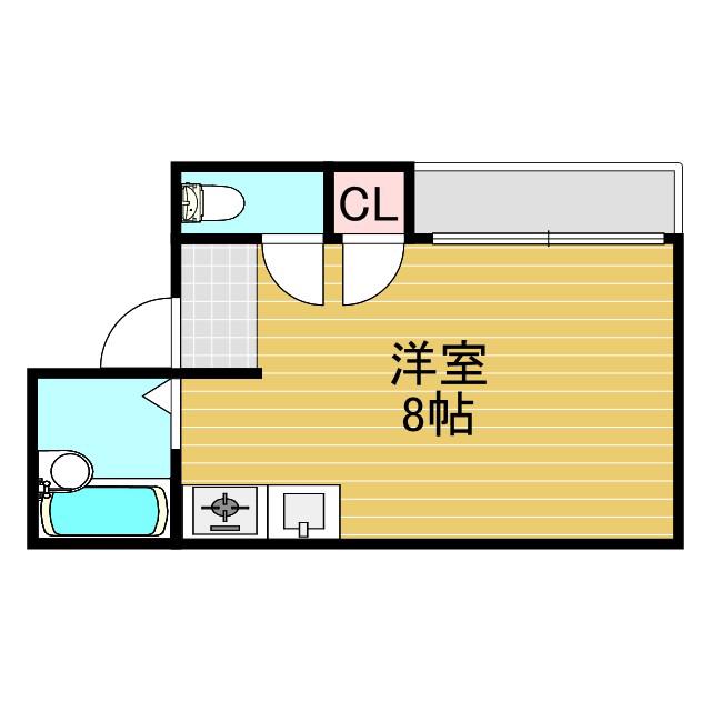 芝野マンション(1K/3階)の間取り写真