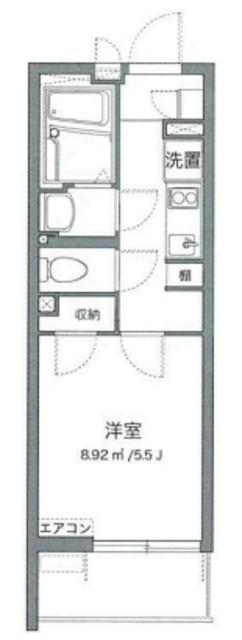 クレイノトルース IV(1K/3階)の間取り写真