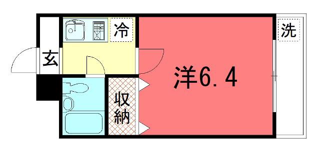 森マンション7(1K/4階)の間取り写真