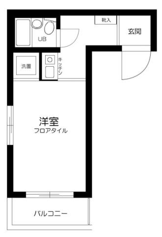 アクトピア田園調布南(1K/1階)の間取り写真