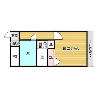 アルス市ヶ谷(1K/9階)の間取り写真