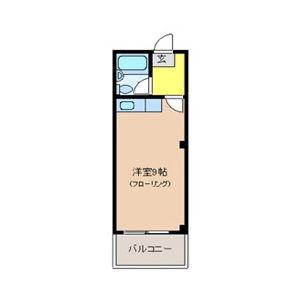 岡本ビル(ワンルーム/4階)の間取り写真