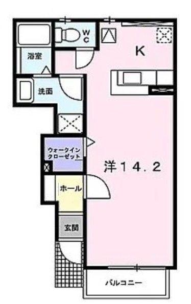 リバーサイドブリーズ(1K/1階)の間取り写真