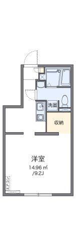 アルク上石川(ワンルーム/1階)の間取り写真