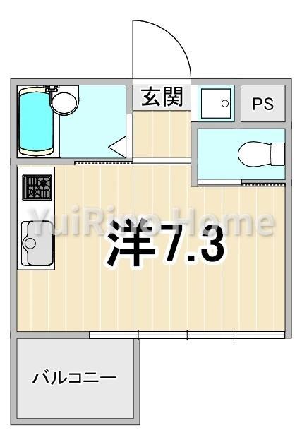 ノア西宮(ワンルーム/3階)の間取り写真