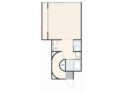 妹尾ビル(1K/3階)の間取り写真