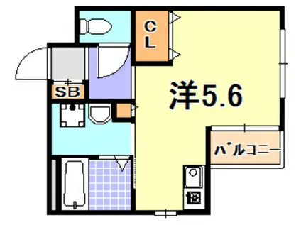 エルハイム(1K/1階)の間取り写真