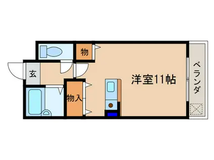 スペースアジョンス(ワンルーム/3階)の間取り写真