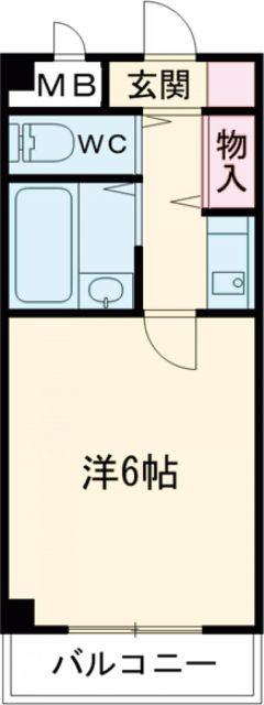 コーポ三和新大宮II号館(ワンルーム/3階)の間取り写真
