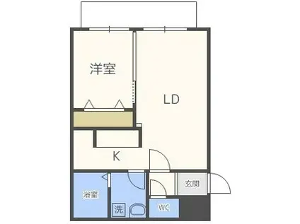 プレミアムステージ(1LDK/2階)の間取り写真